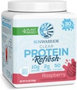 Sunwarrior Clear Protein Powder Plant-Based Water Mix, Vegan y Refreshing Protein y Hydration Suplemento 10g Por Serving Raspberry Flavored 420g Tub 30 Serviciones