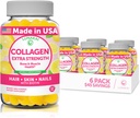 Lunakai Collagen Gummies - Tastiest Proprietary Formula - 200mg Hidrolyzed Collagen Gummies for Women and Men with Biotin, Zinc, Vitamin C and E - Non-GMO Anti Aging Supplement for Women - 6 Pack