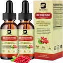 2Pack Berberine Supplement - Berberine Liquid Drops with Ceylon Cinnamon, Turmeric, Bitter Melon, Milk Thistle, Berberine HCL Supplement Activa AMPK & GLP-1 for Digestion System Support