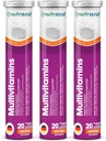 nutrazul Multivitamin Effervescent Tablets ← 60 Tablets ← Immune Support with 9 Essential Vitamins ← Perfect for Daily Wellness for Adults &amp; Kids ← Orange Flavor