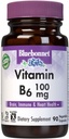 BlueBonnet Nutrition Vitamina B 6 100 mg Energy Vitamins for Women &amp; Men - Nervous System Immune & Heart Health Support Supplement - Non-GMO, Vegan, Gluten-Free - 60 cápsulas vegetales