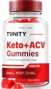 rize labs - Trinity Keto+ACV Gummies for Advanced Weight Loss, All Natural Apple Cider Vinegar Suplemento, 500 mg (60 Gummies)
