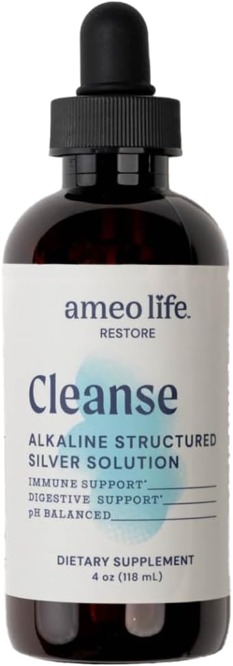 Colloidal Plata Líquida - Agua de plata estructurada con 30ppm Colloidal Plata pH Equilibrado para el soporte diario Immune y Gut (4 oz (Pack de 1))