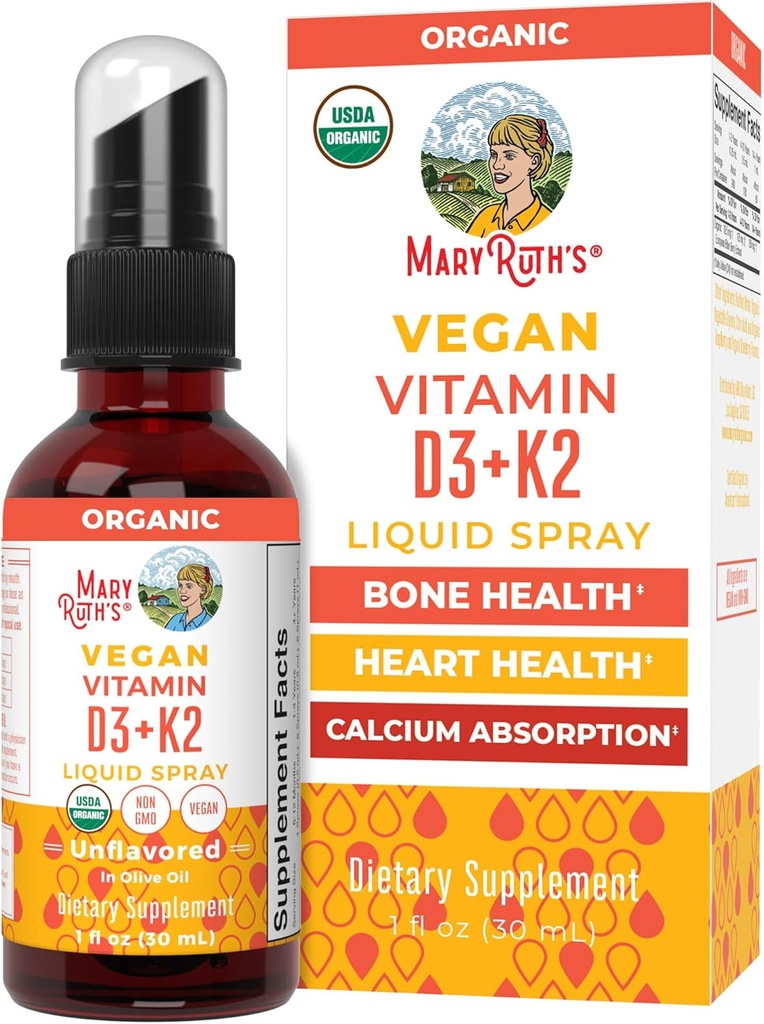 Vitamina D3 de MaryRuth ← Liquid Spray Silencioso Suplemento para Adultos &amp; Niños Silencio Calcium Absorption Fuertes Huesos Silencio Vegan Silencio No-GMO Silencio Gluten Gratis Silencio 1 Fl Oz