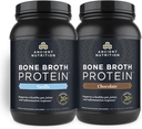 Antigua Nutrición Bono Broth Protein Powder, Chocolate, 40 Servings + Bono Broth Protein Polvo, Vainilla, 40 Servings