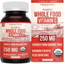 Vitamina Orgánica C ← Alimento entero Vitamina C de Fruit Plus Absorción Mejorando los Cofactores - Biodisponibilidad Vegana, Mejorada - Apoyo Inmunitario, Antioxidante, Salud Total (90 Servimientos)