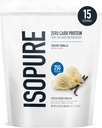 Isopure Zero Carb 100% Pure Whey Isolate Protein Powder, Lactose Free, Gluten Free, with Vitamins, Creamy Vanilla, 25g Protein Por Serving, 1 Lb, 15 Servings (Packaging May Vary)