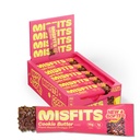 Misfits Vegan Protein Bares, Cookie Butter - Actualizado Recipe ← Planta Basada, Bajo Azúcar &amp; Carb, High Fiber Snacks ё Pack of 15