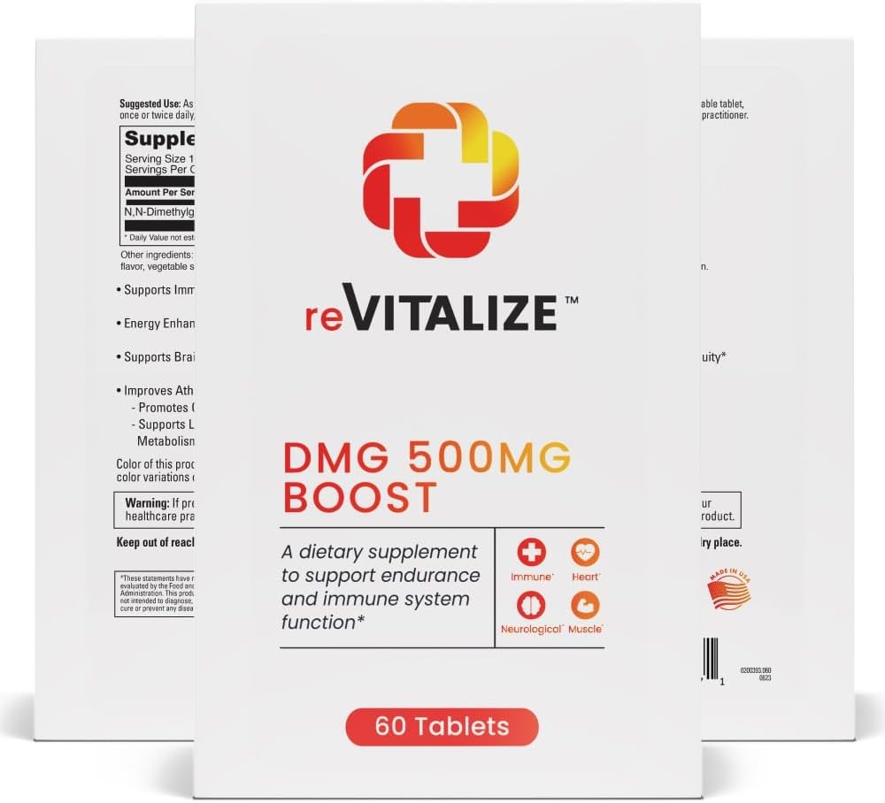 DMG Dimethylglycine 500mg Suplemento Nootropic - Soporta Vitality, Boosts Funciones Inmunitarias, Suplemento de Apoyo al Cerebro TEN promueve funciones neurológicas y ayudas en recuperación atlética - 60 Servimientos
