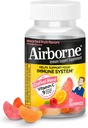 Airborne Vitamin C 750mg (por servir) surtidos de frutas saboreados Gummies (21 Cuenta en una botella), Gluten-Free Immune Support Suplemento con vitaminas A C E, Selenium, Echinacea &amp; Ginger