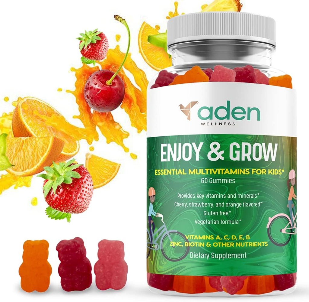 Multi B Vitamina Gummies para Niños - con B-Complex B6 B12 B9 (Folate) B7 (Biotin) B5 (Acido Fantástico), A, C, D, E, Zinc, Iodine, Inositol – Energía, Sistema nervioso, Apoyo a la inmunidad