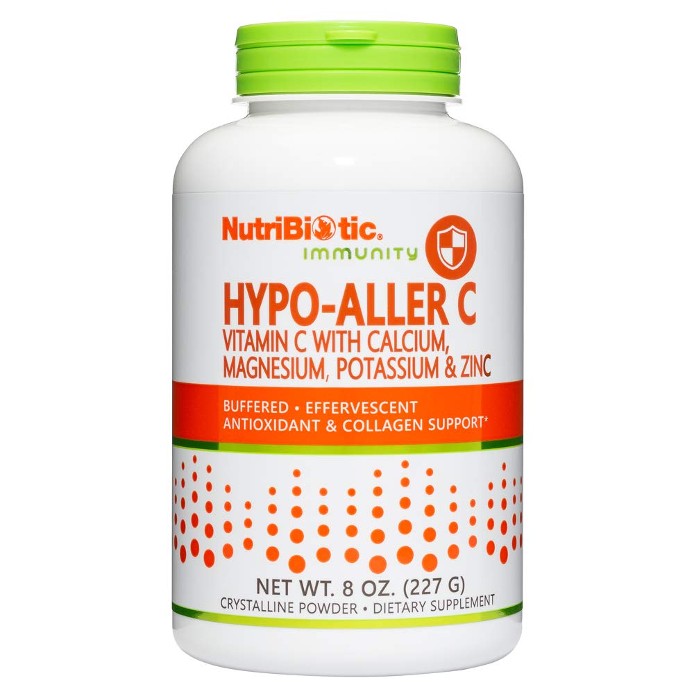 NutriBiotic Hypo-Aller C Powder Vitamin C and Minerals for Antioxidant & Collagen Support  1300 mg Vitamina C per serving  8 once peru Buffered and Easy on the Stomach peru L-Ascorbic Acid with calcio, magnesium, zinc, and potassium TENEDA TENCIÓN PUEDIDO TERMINISTA