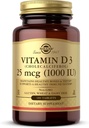 Solgar Vitamina D3 (Cholecalciferol) 25 mcg (1000 UI) – 180 Tabletas - Ayuda a mantener los huesos saludables " dientes - Apoyo al sistema inmunológico - No GMO, Gluten Gratis, Dairy Free, Kosher - 180 Servimientos