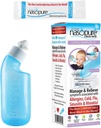 Nasopure Nasal Wash, Little Sampler Kit, “The Nicer Neti Pot” Sinus Wash Kit, Cómodo Nasal Rinse 4 Oz Bottle &amp; 4 Sal Packets (3.75 Gr Cada), Nasal Congestión, frío, alergia, riego nasal