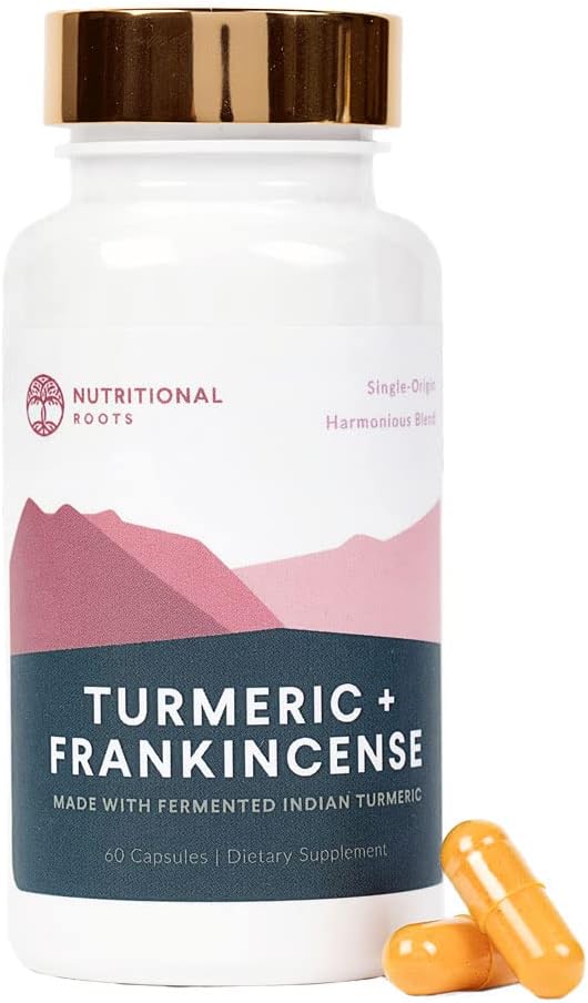 Botas Nutricionales - Turmérica india + Frankincense - Con 95% de Curcuminoides, Curcumin Longa, Boswellia Serrata & Black Pepper - Apoya la Salud Conjunta - Suplemento dietético - 1 Mes de Suministro - 60 cápsulas