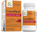 Terry Naturalmente CuraMed Agudo Dolor Alivio - Suplemento con BCM-95 Curcumin &amp; BOS-10 Boswellia - Black Sesame Semilla Aceite para Apoyar Alivio de la Incomodidad Ocasional - 60 Gels Líquidos