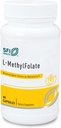Klaire Labs SFI Health L-Methylfolate - 1000 mcg Folate Highly Bioavailable, Hipoallergenic 1000 Micrograms (1 Milligram) Metafolin L-5-MTHF (60 cápsulas)