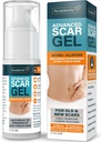 NUVADERMIS Silicone Scar Gel - 1.7 Fl Oz, Transparent Gel - Retinol &amp; Vitamina E Formula for Surgical Scars - C-Sección, Tummy Tuck &amp; Keloid Care