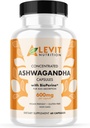 Organic Ashwagandha 600mg - 60 Conde (2-Month Supply) - Vegan - BioPerine para una absorción mejorada - Estrés, Mood &amp; Wellbeing Support