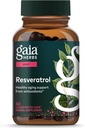 Gaia Herbs Resveratrol 150 - Belleza " Radiance Antioxidant Support Supplement - Made with Japanese Knotweed - Contiene 150 mg Trans-Resveratrol per Serving - 50 Liquid Phyto-Capsules (25-Day Supply)