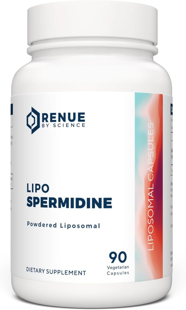 Renue By Science Spermidine Supplements ← Liposomal Spermidine Supplements for Women and Men peru 90 Capsules - 8mg Spermidine per Serving ← Non-GMO & Allergen Free TEN made in The USA Third-Party Tested