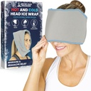Arctic Flex Migraine Headache Relief Ice Head Wrap - Headaches Ice Pack Cap - Flexible Cold & Hot Gel Hat Eye Mask for Injuries to Neck, hombro Tension Doin - Freeze, Heat Therapy - Kid, Hombres, Mujeres