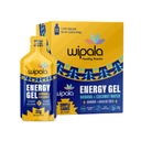 Wipala Energy Gel, Banana Coconut, 12 Pack - Caffeine Free, Certified Vegan, Non GMO - Clean Energy For Endurance Ejercicio, Running &amp; Performance
