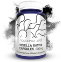 Nootropics Depot Nigella Sativa Extract Capsules TENIDO 200mg TENIDO 60 Conde TENIDO Mínimo 5% Contenido de Timoquinona TENIDO Aceite de Semillas Negras Extracto TENIDO Apoyo Memoria, Hígado, Cerebro y Función Inmunitaria