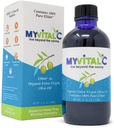 MyVitalC Aceite de Oliva Virgen Extra Orgánica - Suplemento Antioxidante ESS60 puro - para el envejecimiento, oxidación, longevidad, sueño, más energía - 120ML