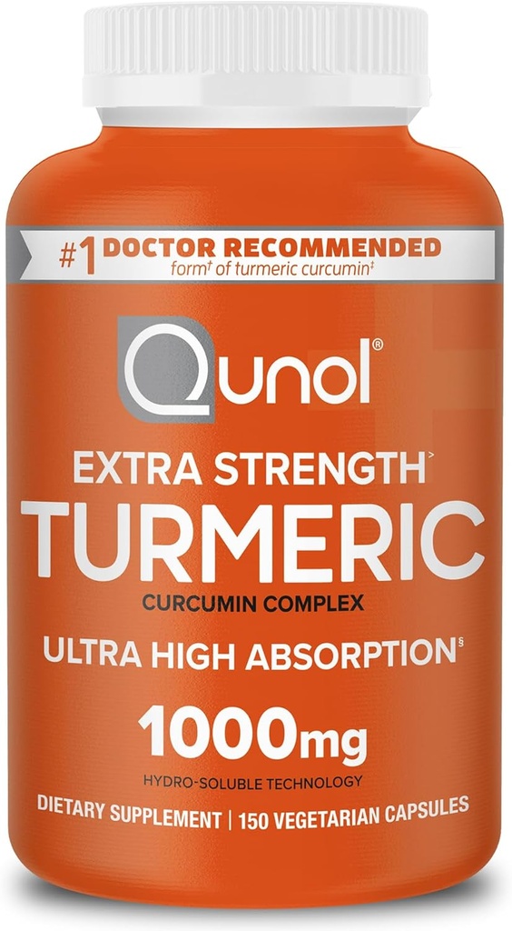 Suplemento Cunol Turmeric Curcumin, 1000mg con ultra alta absorción, para soporte conjunto, cápsulas de fuerza extra, 150 Conde