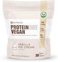 NutraOne ProteinOne Vegan Plant-Based Protein Powder Vegan Protein Powder, Dairy-Free, Pea and Rice Protein (Vanilla Ice Cream)