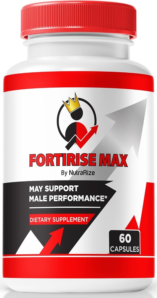 Fortirise Max, Oficial Fortirise Max para Hombres - Apoya los niveles de energía y resistencia, toda la fórmula natural para apoyar el rendimiento y la salud general, Fortirise Max Pills Review (60 cápsulas)