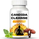 Candida Cleanse - Soporte Gut & Colon, Fórmula avanzada - Hoja de orégano, Wormwood, Nogal Negro, Ácido caprílico