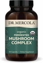 Dr. Mercola Organic Fermented Mushroom Complex - Supports Immune & Cellular Health - Whole Mushroom & Mycelium - Non-GMO & Gluten-Free - 90 Capsules (30 Servings)