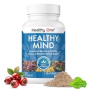 Mente saludable - Caja fuerte para adolescentes - Función cognitiva - Concentración - Enfoque - Optimización neuronal - Mood - Ginkgo Biloba - Ginseng - Rhodiola - Bacopa - Gotu Kola - Té verde - 120 Conde