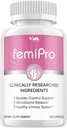(1 Pack) Femi Probióticos - FemiPro Advanced Formula Bladder Control Support, Microbiome Balance, Healthy Urinary System, 60 cápsulas