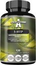 5-HTP 150 mg por Cápsula - 120 Cápsulas Vegan - Suministro de 4 meses - Griffonia simplicifolia Extracto de semillas - Mejoras Mood y Well-Being - Suplemento dietético por la Hegemonía de Apolo