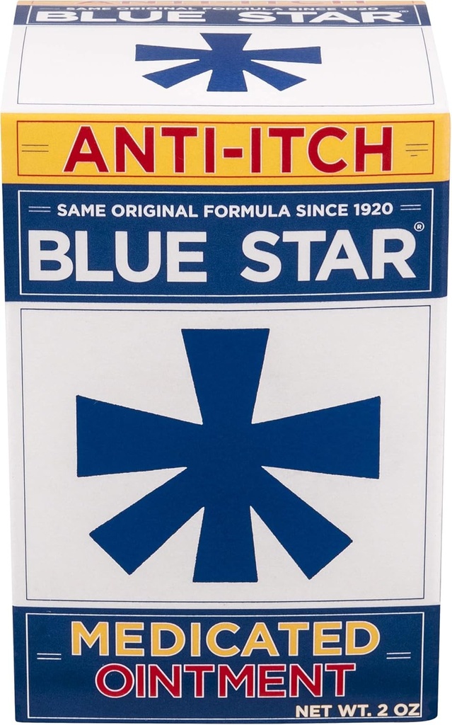 Blue Star Anti-Itch Medicated Ointment 2 oz (Pack of 3)