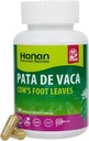 Hanan Pata de Vaca 100 cápsulas – apoya Detox &amp; Digestive Health 100% Pure Cow’s Foot Leaves (Bauhinia forficata) Vegan " Non-GMO Natural Herbal Suplemento del Perú