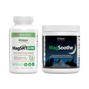 Jigsaw Health Magnesium Bundle | MagSRT (B-Free), 240 Tablets, and MagSoothe (Raspberry Lemonade), 60 Servings (Jar)