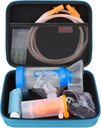 Caja de carga de Elonbo para Nebulizador Piezas de repuesto Kits/Asthma Inhaler/Inhaler Spacer Máscaras/Nebulizador Tubing Mouthpiece Accesorios Conjunto de sustitución, Bolsa de Nebulizador de Inhalador Handheld (Caso Único)