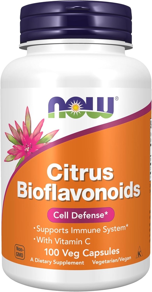 AHORA Suplementos, Citrus Bioflavonoids 700mg, Supports Immune System*, Cell Defense*, 100 cápsulas