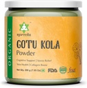 Orgánica Gotu Kola Powder - Suplementos Herbales Boosts Inmunity &amp; Sup0ports Digestión ← No Gluten-Free - Centella Asiatica - Mandupakarni Powder y Brahmi Powder - 7.05 Oz / 200g