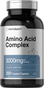 Complejo de Aminoácidos de Horbäach 3000mg Silencio 250 Caplets  durable Non-GMO, Gluten Free Supplement