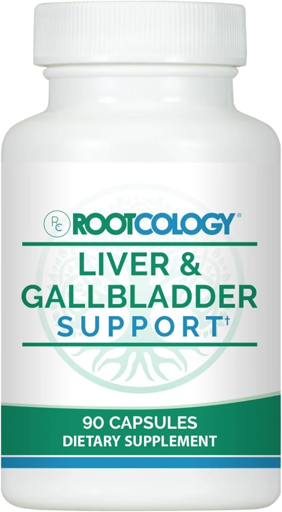 Rootcology by Dr. Izabella Wentz ¦ Liver & Gallbladder Support with Milk Thistle, Artichoke Leaf & Beet  90 Capsules