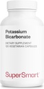 Supersmart - Bicarbonato de Potasio 5400 mg por día (High Dose) - Electrolyte Mineral - Acid-Base Balance pH - Heart, Muscle & Nerve Health ← Non-GMO & Gluten Free - 120 Vegetarian Capsules