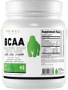 Primal BCAA Powder Great Ape (45 SERV) (Green Apple Flavored) - 0 g Carbs, 0 Calories, 7g BCAA Per Serving