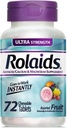 Rolaids Antacid Calcium &amp; Magnesium Supplement Ultra Strength Tablets, Fruit 72 ea (Pack of 4)