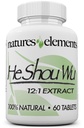 Foti para el cabello gris - Herb chino estimula el crecimiento del cabello - 500 mg tabletas - hecho En USA