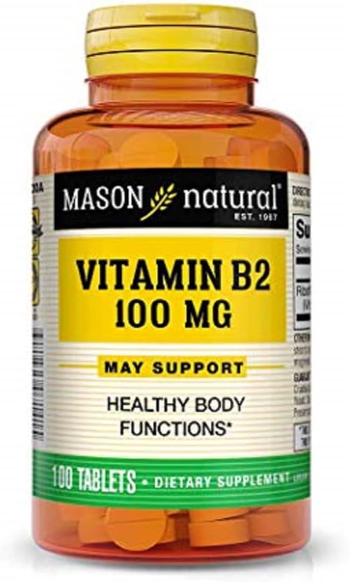 Mason Vitaminas Mason Natural B2 100 mg Tabletas, 100 Conde